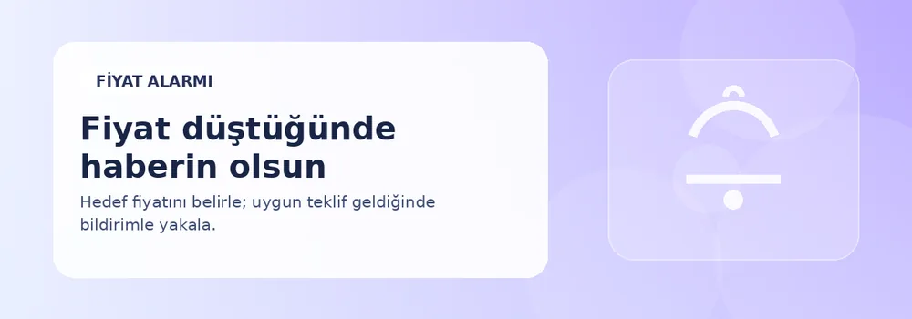 Fiyat alarmıyla düşüşleri kaçırma