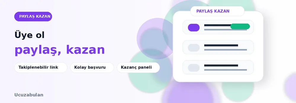 Üye ol, paylaş, kazan